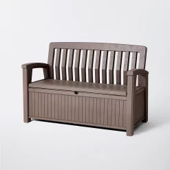 Castorama Coffre Banc De Rangement Polypropylène Keter Patio Bench 227 L