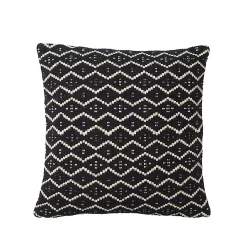 Castorama Coussin Chevron Blooma Denia Noir Et Blanc 45 X 45 Cm