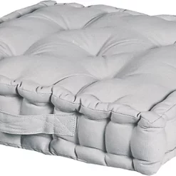 Castorama Coussin De Sol Chambray Deco&Co Gris L.45 X L.45 X Ep.10cm