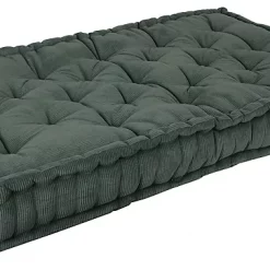 Deko & Co Coussin De Sol Deco&Co Vert Kaki L.120 X L.60 X Ep.10 Cm