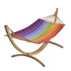 Castorama Set Hamac Jobek Eskapade Multicolore + Support Bois -Mobilier de jardin shop set hamac jobek eskapade multicolore support bois3589810189220 01c FR CF