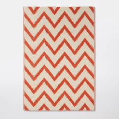 Castorama Tapis Rural Blooma Blanc Et Mango 160 X 230 Cm